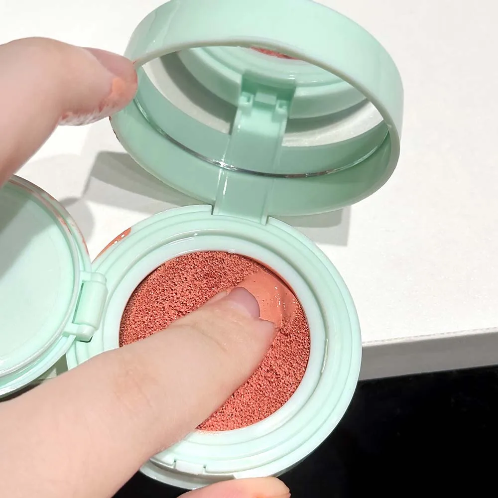 CAPPUVINI Cushion Blush Drunk Flush Natural Glow Smooth Hydrating Brighten Skin Tone Daily Makeup Affordable Chinese Beauty