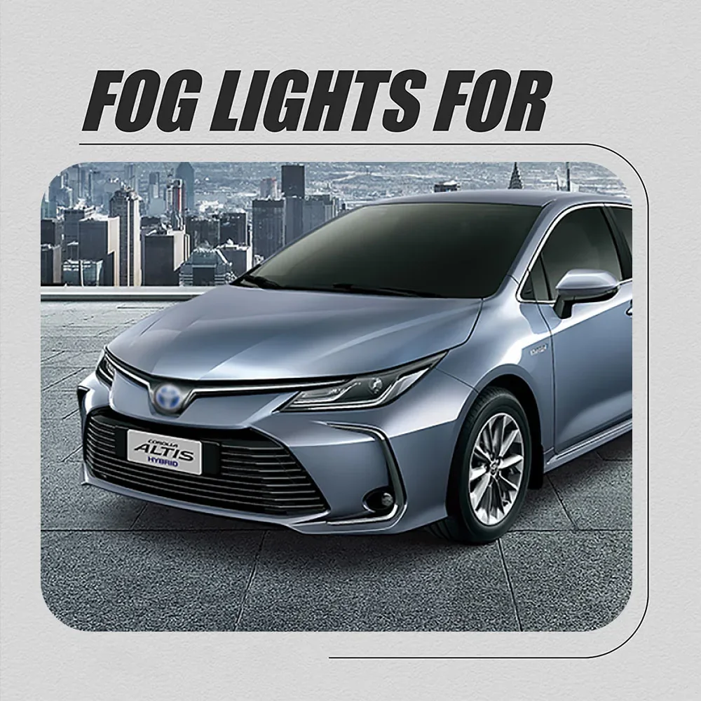 LED DRL Day Light FOR Toyota Corolla Altis 2020 2021 2022 Daytime Running Light Fog Lamp Bezel Dynamic Sequential Turn Signaldrl