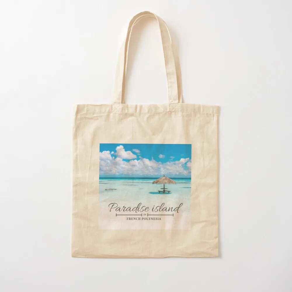 

Paradise island Tote Bag eco bag folding Gift bag woman shopping large size bags