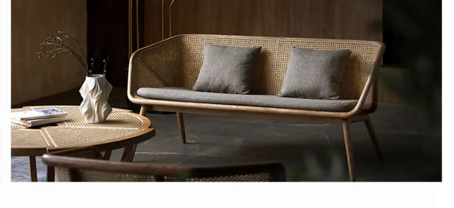 

Fa Home Living Room B & B Rattan Art Sofa Log Group