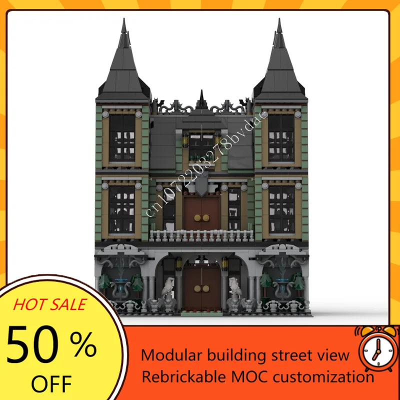 3041PCS Modular Malfoy Manor Modular MOC Creative street view Model Building Blocks Architecture DIY Education Model Toys Gifts