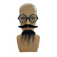Glasses Fake Beard Set Old Man Cosplay Costume for Festival Party Men Women