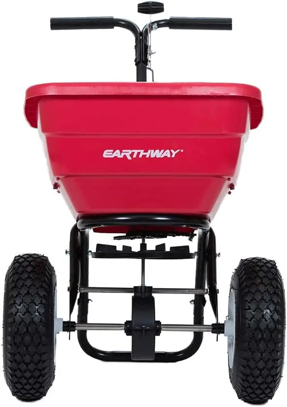 Earth Friendly Products Earthway F80 80 Lb (36 Kg) Commercial Broadcast Spreader With Removable Standard Output Tray For Lawn