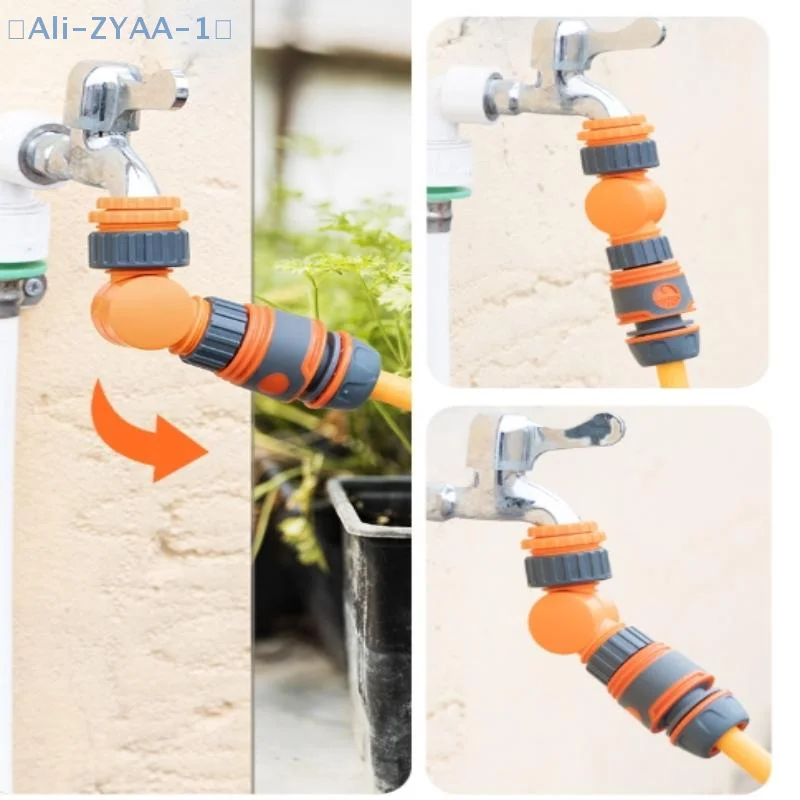 

【ZYAA-1】1 Pcs Garden Hose Connector 1/2 Inch Faucet Adapter, Plastic Quick Connect Click-lock For Watering & Irrigation