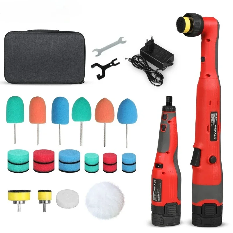 Car polishing machine, waxing machine, glaze sealing machine, rust removal, eccentric flat small lithium battery scratch removal