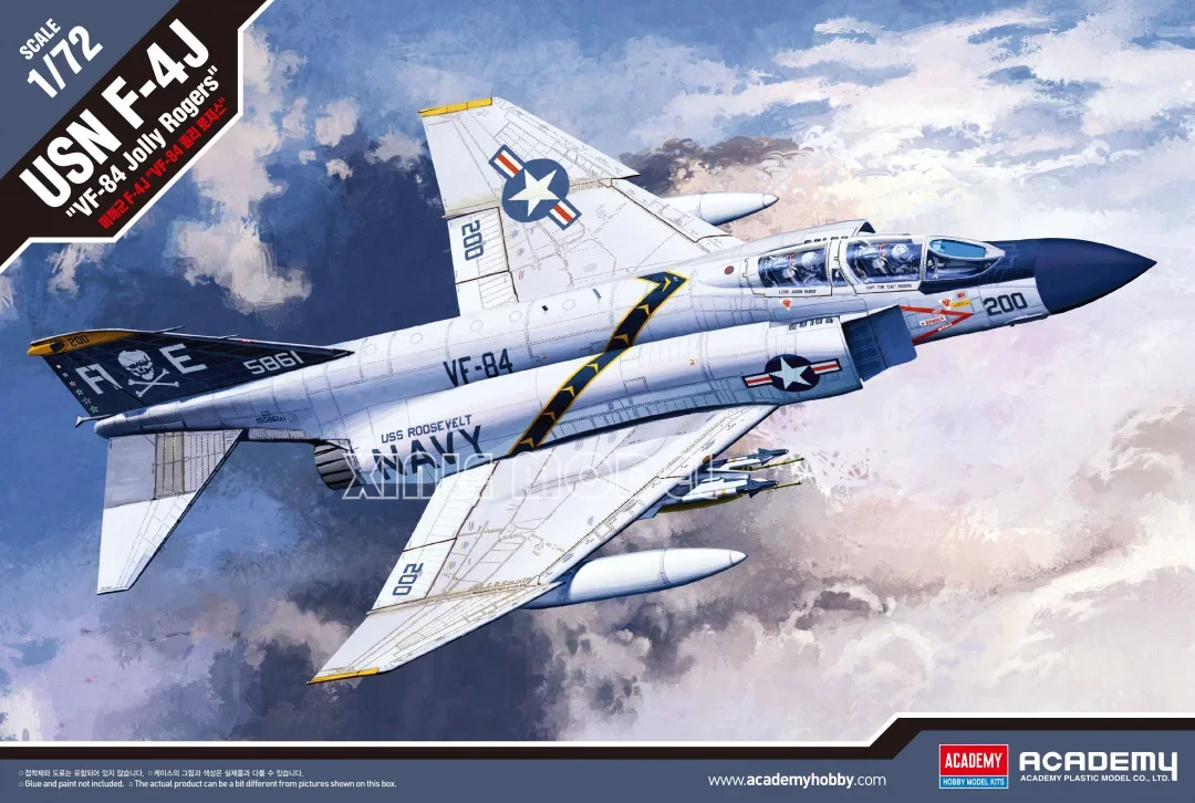 

Комплект модели самолета Academy 12529 American F-4J VF-84 JOLLY Ghost Fighter 1/72