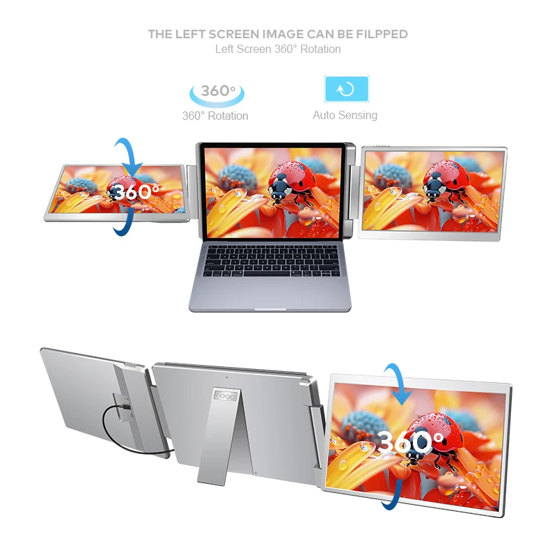 No Driver Plug and Play,14 Inch Laptop  Portable Monitor Compatible with MacOS/Windwos/Android/Linux/Chromebook/Switch/Xbo/PS4