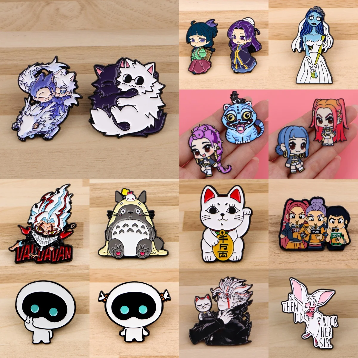 

Cute Cartoon Girls Zombie Enamel Pins Anime Boys Brooch Lapel Pin Badge on Backpack Clothing Accessories Fashion Jewelry Gifts