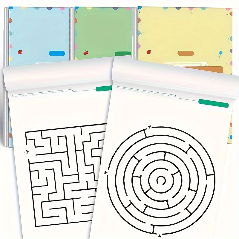 Montessori-Inspired Maze Game Book - Engaging Concentration Booster and Early Development Tool, Perfect Holiday Gift for Kids