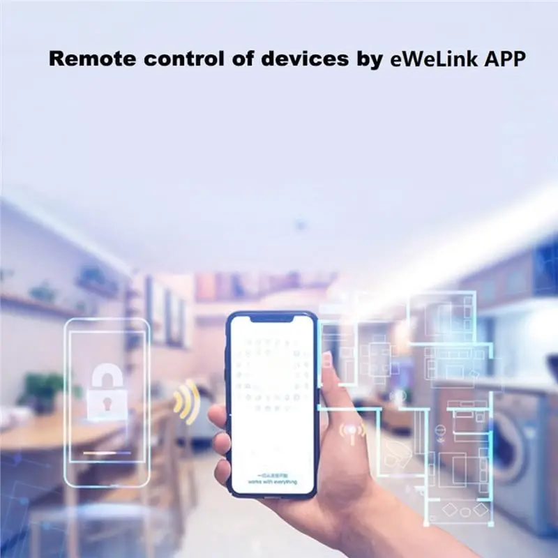 B50C Smart Wifi Bulb Socket E26 E27 Light Bulb Adapter,Wireless 2.4G Remote Control Lamp Base Holder,Ewelink APP Remote Timer