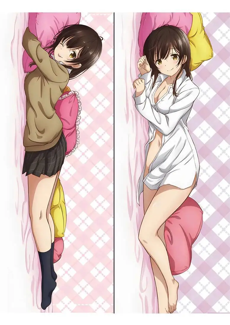 Higehiro Hige Soru. Soshite Joshi Kosei O Hiro Ogiwara Sayu Dakimakura Waifu funda de almohada con estampado de 2 lados regalo Otaku