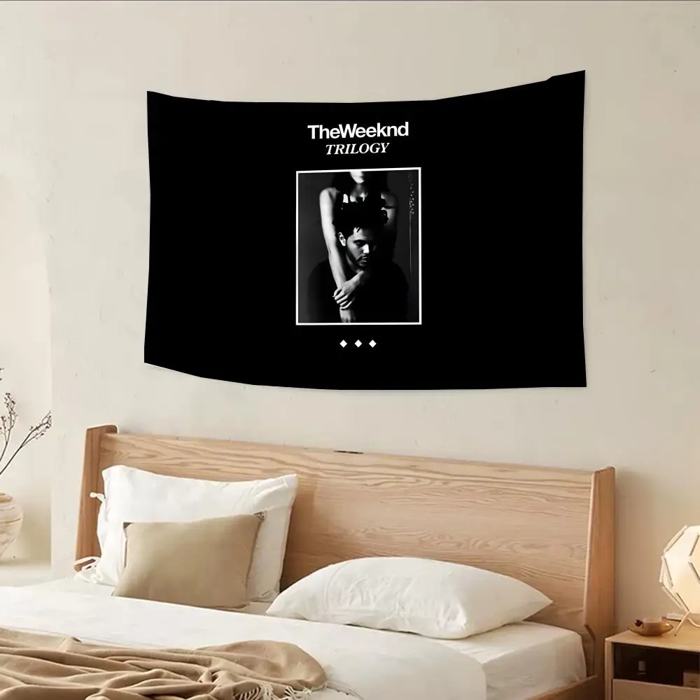 The Weeknd Flags flags four rings hanging no edging for indoor use and outdoor decor easy hanging
