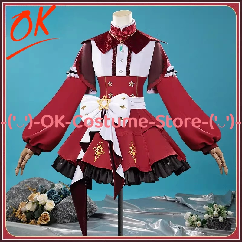 

[Customized Size] Uma Musume Pretty Derby Red Desire Cosplay Costume Dress Ear Racewear Victory Outfit Halloween Party Uniform