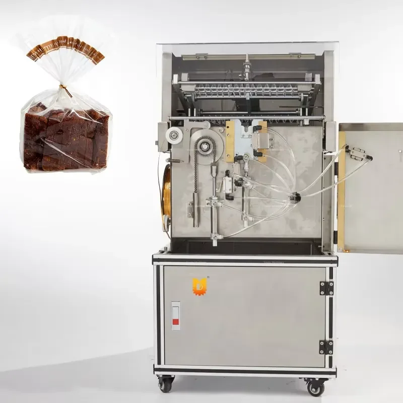 Stainless Steel Pedal Bag Tying Machine Semi-auto Tying Machine Twist Tie Machine for Food Processing Factory Bakery