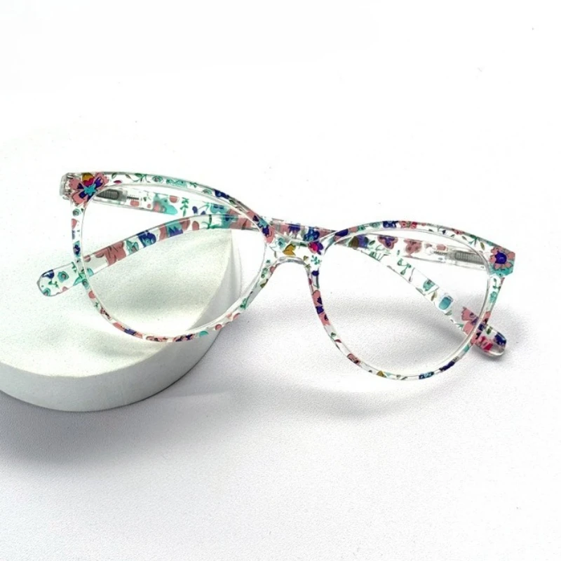 2026 New Coloured Cat-Eye Large-Frame Reading Glasses for Men and Women High-Definition Blue Light Protection Presbyopia Glasses
