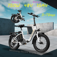 Ebike S3 750W 20Ah 48V Lithium Battery Electric Bicycle Hub Motor Adult Women's Electric Bicycle Suitable for Beach City