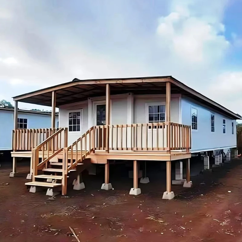 2026 نموذج جديد حاوية قابلة للفصل المنزل الجاهزة للتوسيع منزل صغير حديث 2 غرف نوم فيلا #4