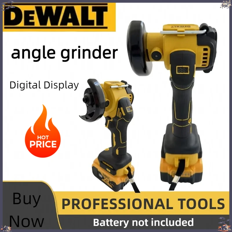 

DeWALT Digital Display Brushless Mini Angle Grinder Polishing Grinding Machine Cutting Power Tools For 20V 18V Battery