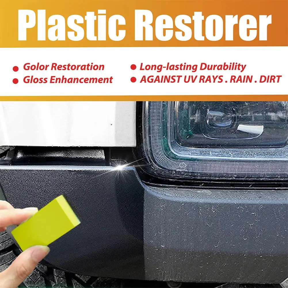 

Car Plastic Restorer Back To Black Gloss Car Cleaning And Restore Auto Renovator Repair Plastic Coating Leather Polish Prod W6S6