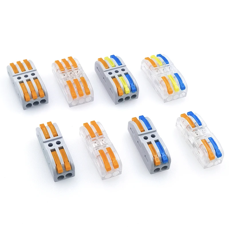 Cable Connector Butt Type Is Divided Into 2/3 2/3 Cable Dispenser Suitable For 0.2-4mm Wire LED Light Dispenser 10-100 Pieces