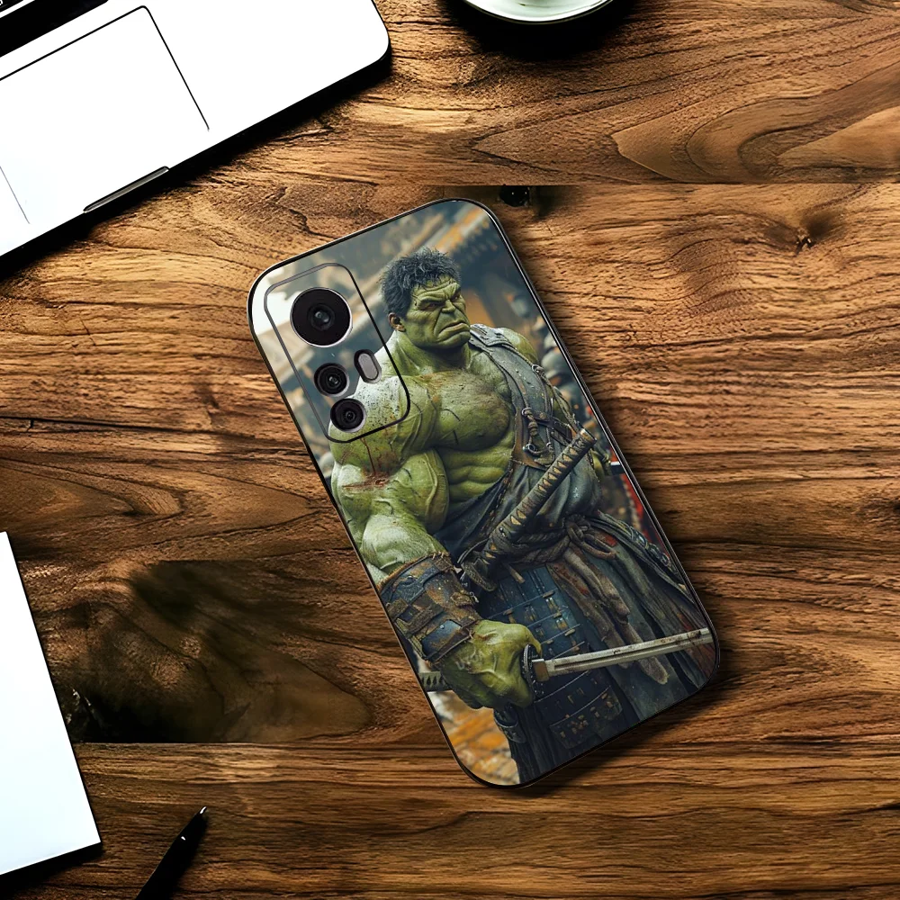 Green G-Giant-H-Hulk Phone Case For Xiaomi 11 Redmi Note 11 5G 8T 9A 9 10T Note8Pro Note9 12SUltra Black Case