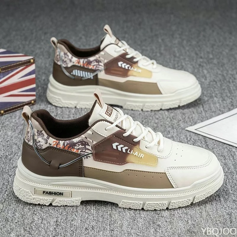 Printemps automne nouveau coupe basse décontracté confortable chaussures pour hommes à la mode polyvalent baskets Simple hauteur augmentant conseil chaussures