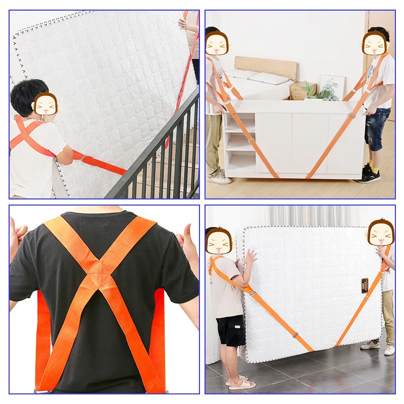 Cinghie per il trasporto in movimento dei mobili da 300 kg Spalla per il trasporto della corda Sollevamento per mobili pesanti Cintura per il trasporto Corde Cavo di sollevamento Cinghia mobile