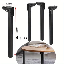 4pcs Folding Table Legs Duty Metal Table Legs Set Folding Furniture Foldable Laptop Coffee Table Replacement Bed Cabinet