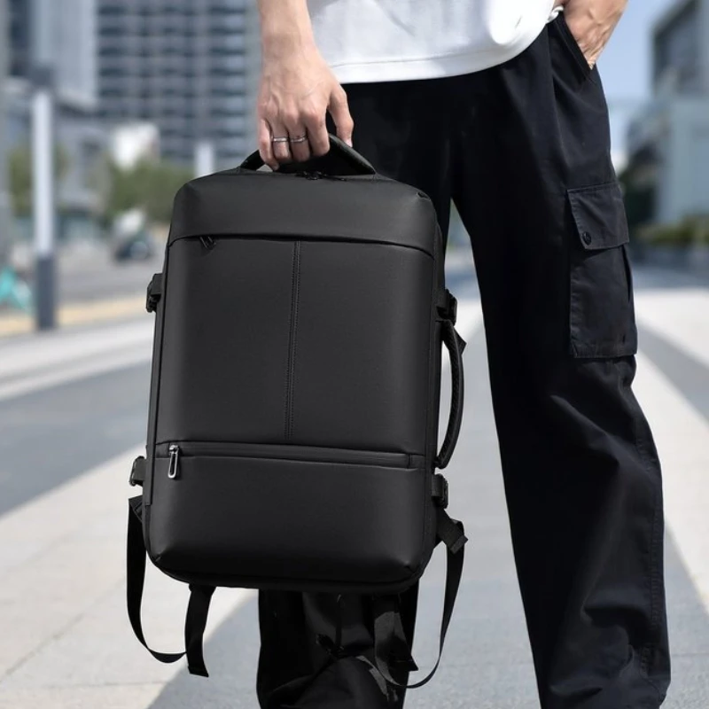 180 degree opening and closing Expandable Men's Backpack Waterproof Laptop Backpack High quality Man Large Capacity Travel Bag