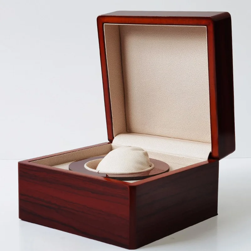 木製腕時計ボックス-高級腕時計収納ボックス-展示カウンターディスプレイ-腕時計ケースオーガナイザー-パッケージショーケース用品