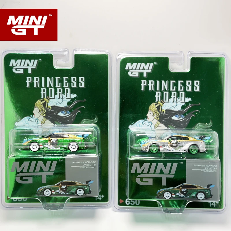 Em estoque * MINIGT 1:64 LBWK GTR R35 RORO CHASE modelo de carro