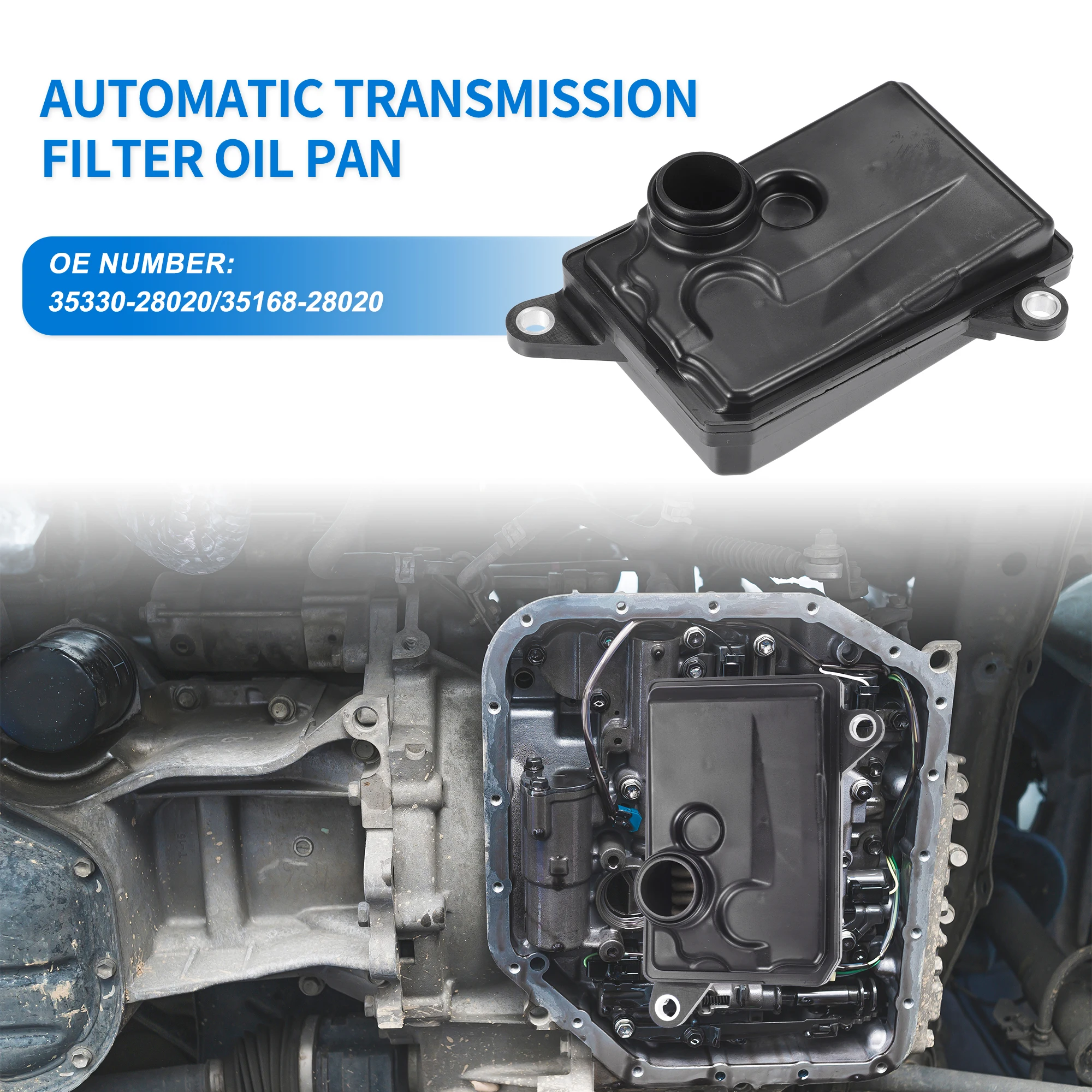 UXCELL Car Transmission Fluid Filter Oil Pan for Toyota Noah 2.0L 2010-2017 for Lexus NX200 2.0L 2014-2021 No.35330-28020