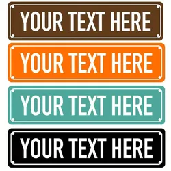 Custom Street Sign, Personalized Metal Sign For Office Workplace Home Yard Road, Custom Your Text Signs for Outdoor 16x4 inches