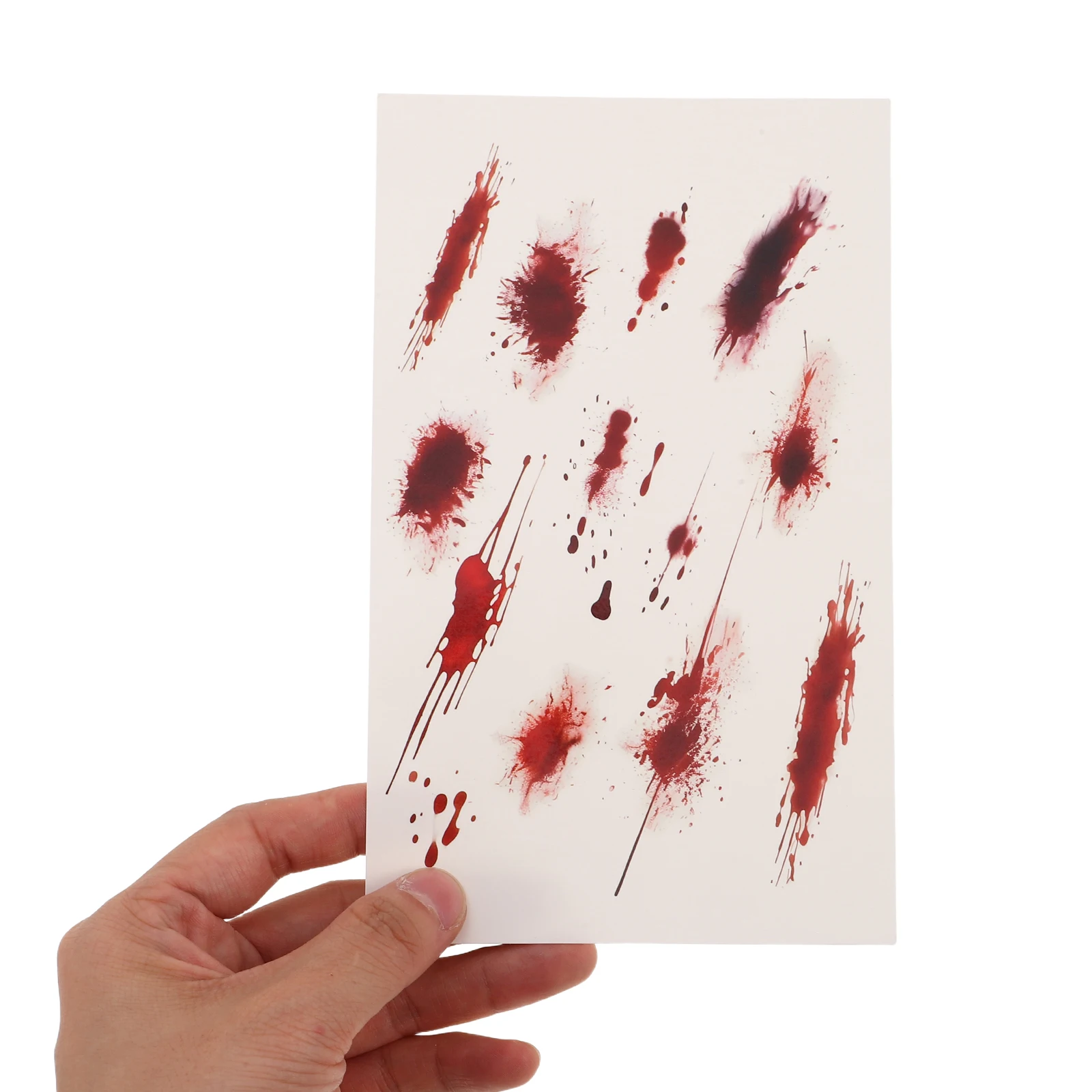 

6 Pcs Fake Scar Stickers Face Body Arm Applique Creepy Blood Makeup Bloody ‌Water to Paper‌ Halloween