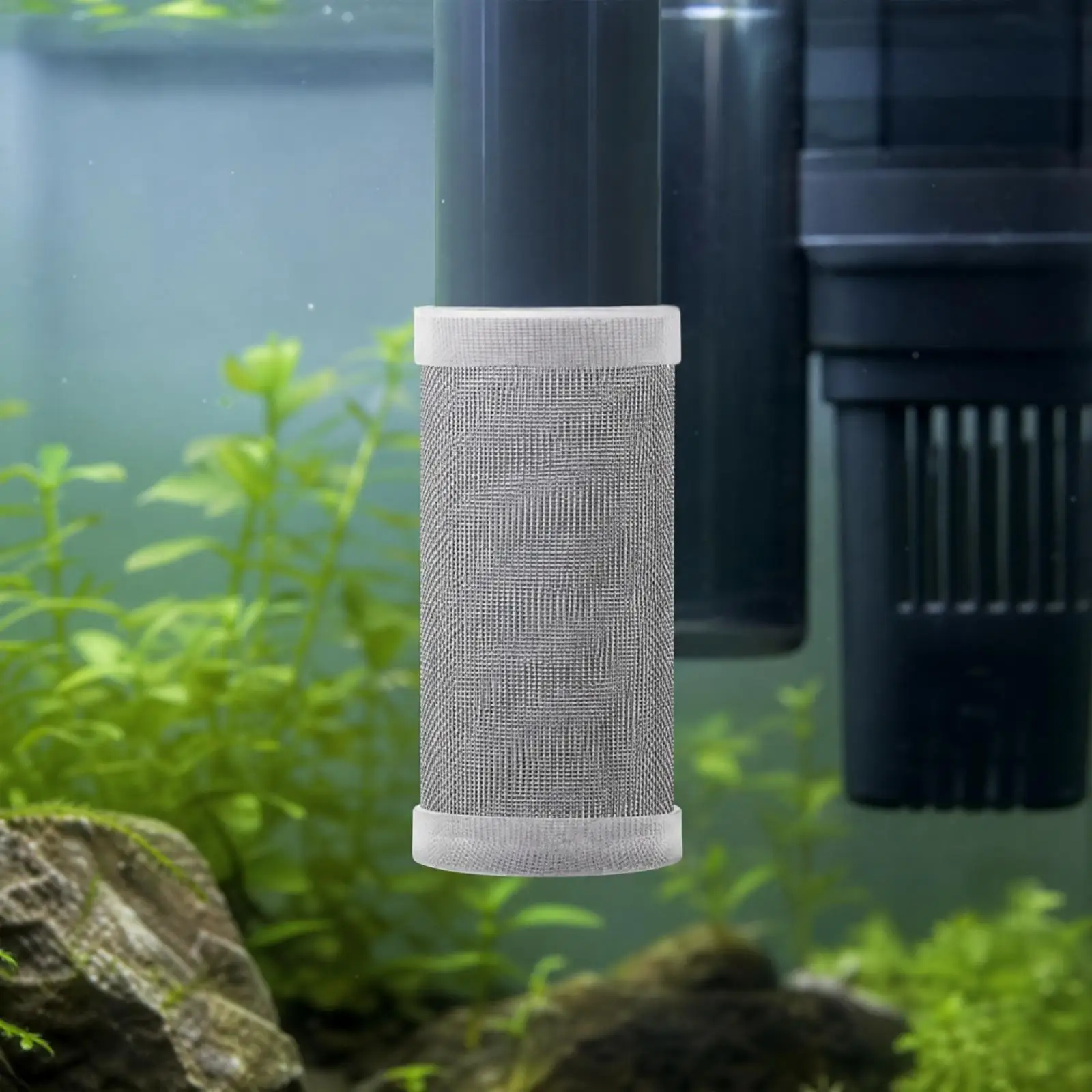 Stainless Steel Aquarium Net Cover for Tank Strainer Inlet Guard Fine Mesh Fish Protection Sleeve