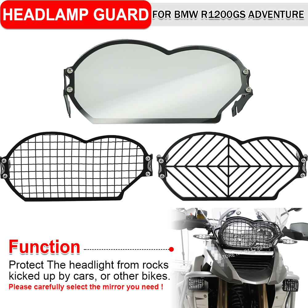 

Headlight Protect Grille For BMW R1200GS OC R 1200 GS Adventure 2004-2013 Motorcycle Front Headlamp Guard Cover Protective Grill