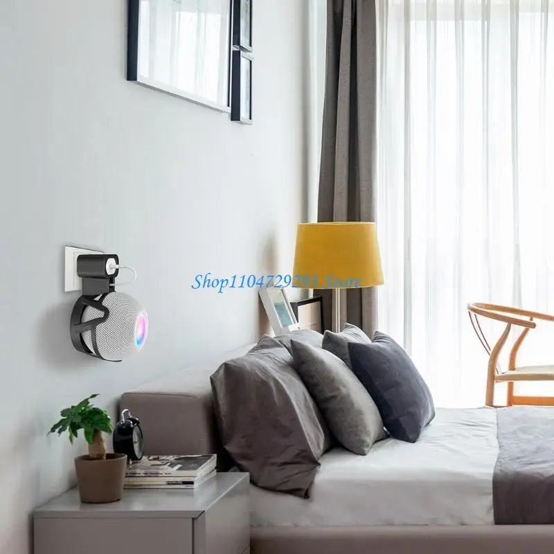Outlet Holder Space Saving Bracket Cable Hanger Holder For Home Mini Speaker