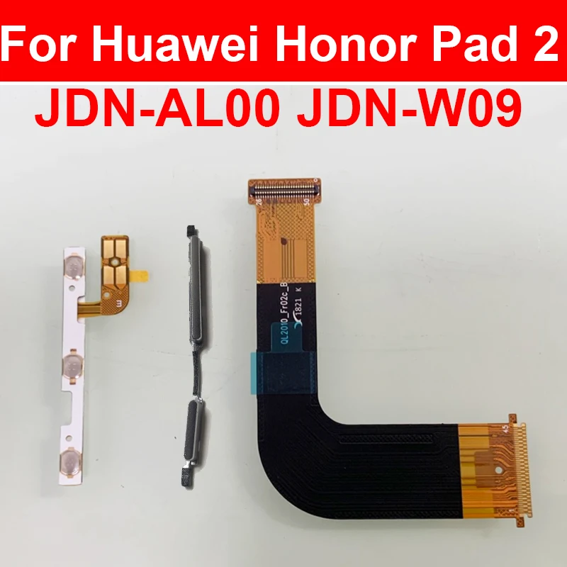 Mainboard LCD Display Screen Flex Cable Power Volume Side Button Flex Cable For Huawei Honor Pad 2 JDN-AL00 JDN-W09