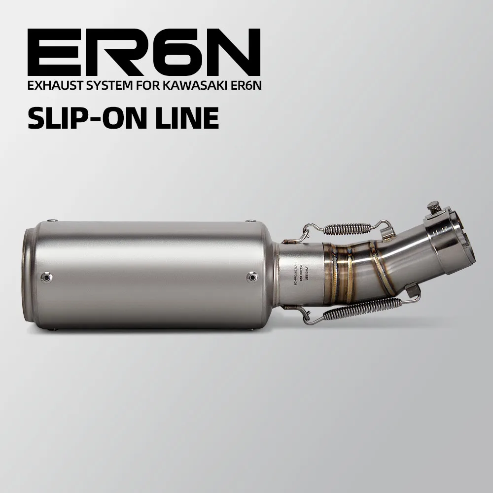 

Motorcycle Exhaust Slip on Line Project Muffler Connect Stainless Adapter Middle Link Pipe For Kawasaki ER6N ER6F