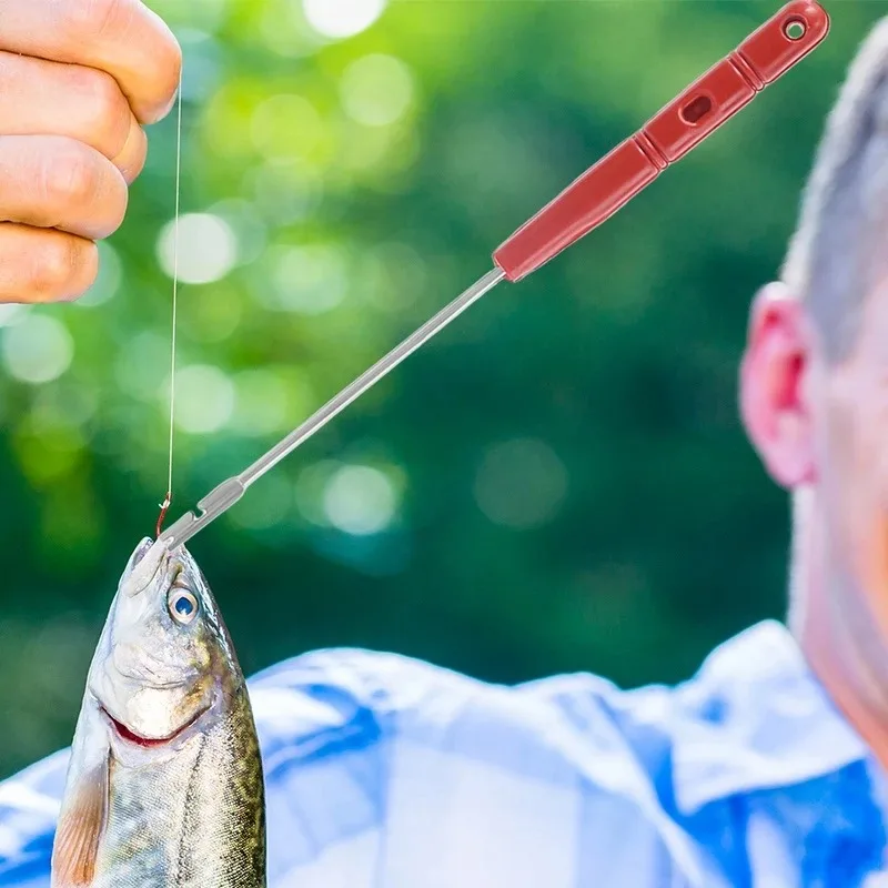 Nuevo removedor de anzuelos de pesca, aparejos de pesca rápidos de acero inoxidable, separador de anzuelos, Extractor de seguridad, aparejos de pesca, accesorios