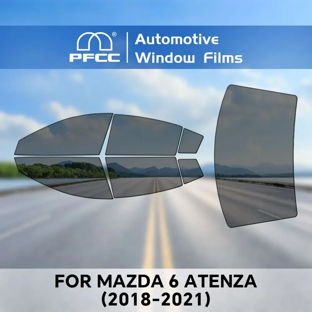 PFCC Pre-Cut Car Window Privacy Tint Film For Mazda 6 Atenza 2018-2021 Auto Sticker Solar UV Protector Film Protecting Interior