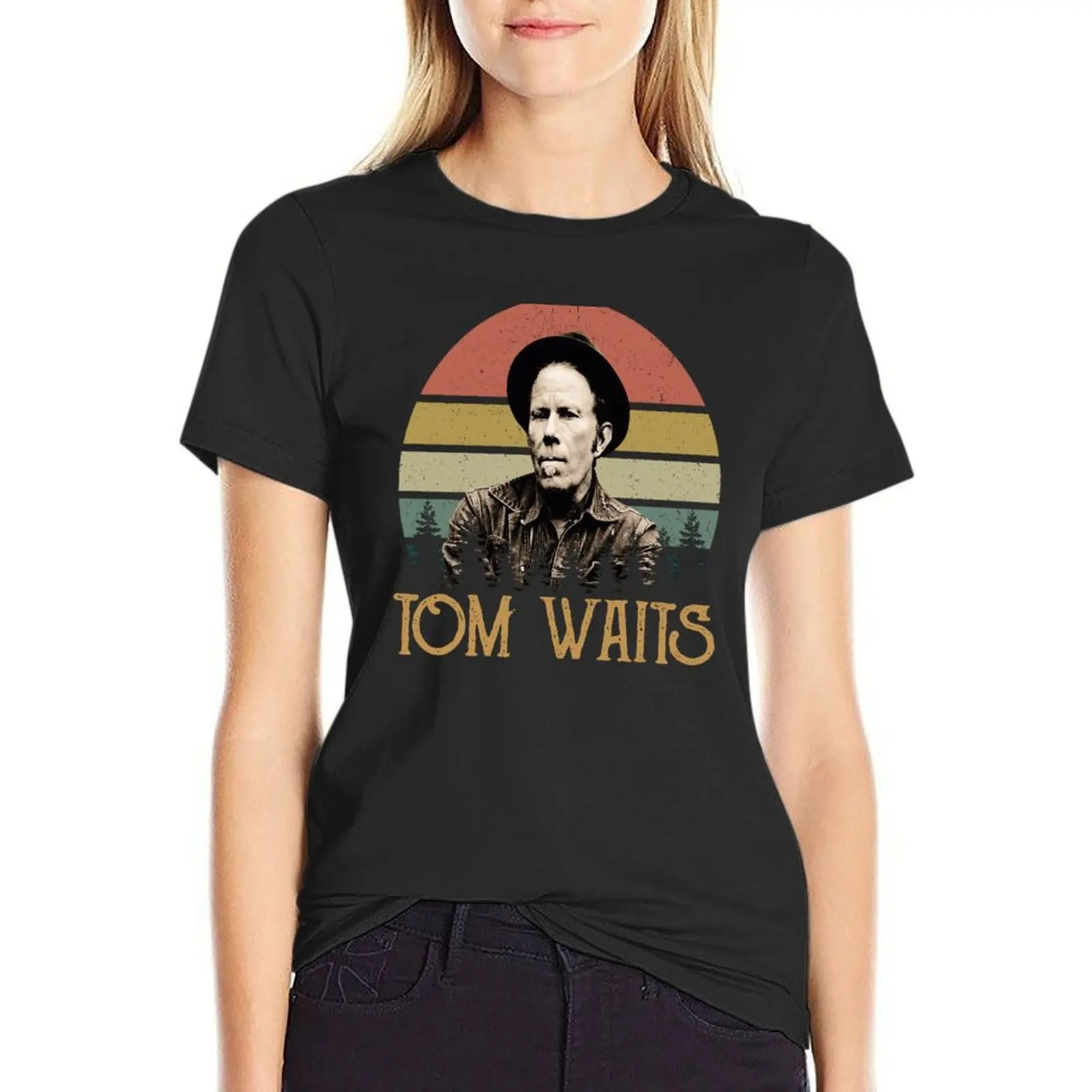 Day Gifts Tom Music Waits T-Shirt aesthetic clothes customizeds graphics t-shirt dress for Women plus size