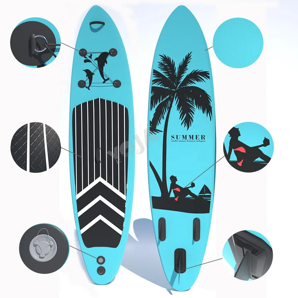 Blue Big Inflatable Js Board Surf Jet Surfboard With Bote Paddle Board Sup For Sports Sports Sub Boards Designs With Pedal Sup