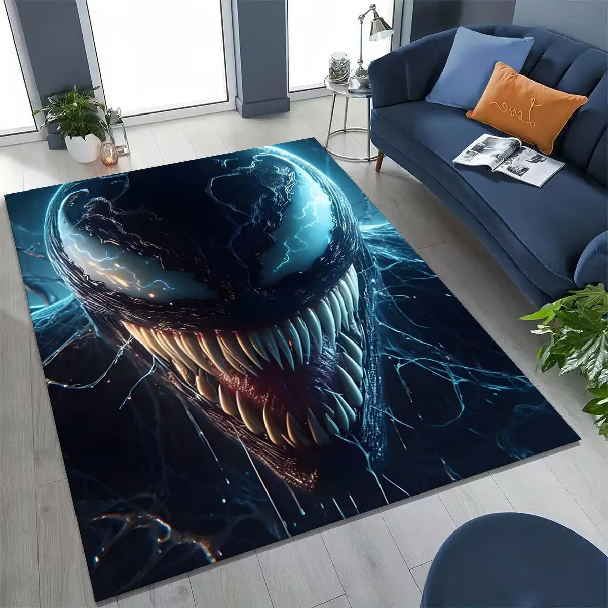 

27 Style Venom Marvel Cartoon Rug for Bedroom Living Room Sofa Home Doormat Decor, Large Kid Play Non-slip Floor Mat Gift