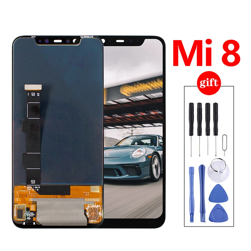 OLED 6.21 inch Premium Quality LCD Xiaomi Mi 8 LCD Display Touch Screen Digitizer Assembly Replacment For M1803E1A LCD Display