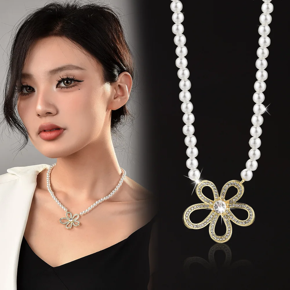 목걸이, 여성용 쇄골 목걸이, 틈새 스웨터 목걸이, 목 체인, 여름