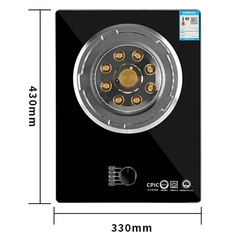 Газовая плита мощностью кВт, плитка со сжиженным нефтяным газом, Встроенная газовая плита с одним природным газом, домашний острый огонь