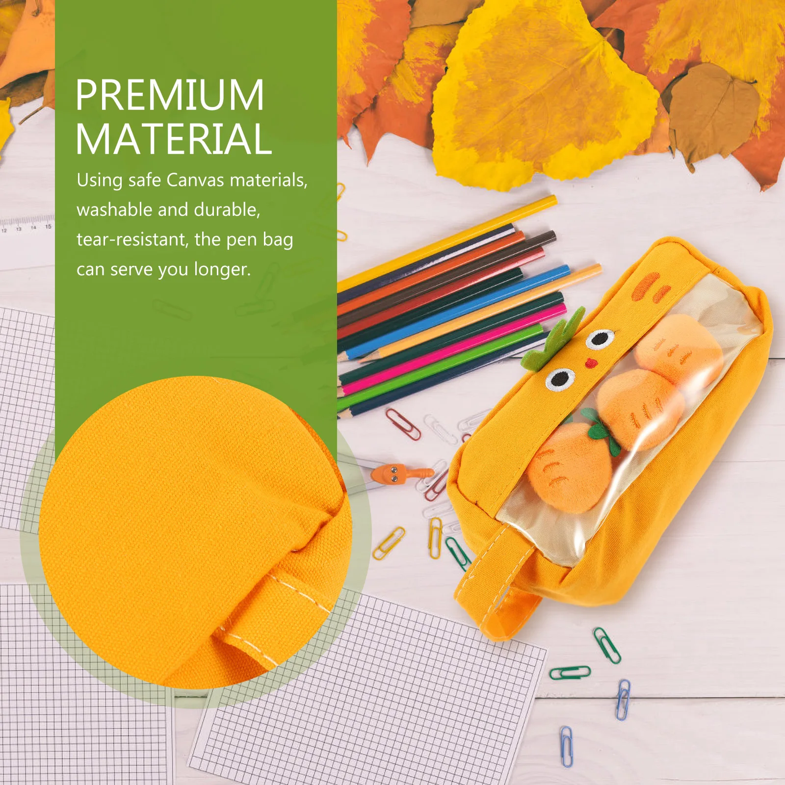 

Large Capacity Pencil Case for Students Trendy Aesthetic Pencil Bag with Zipper Wear-Resistant Stationery Holder Portable School