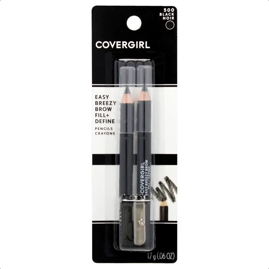 

COVERGIRL Easy Breezy Brow Fill + Define Brow Pencil Sharpener Included LongLasting Deeply Pigmented Blendable Formula 100 Crue