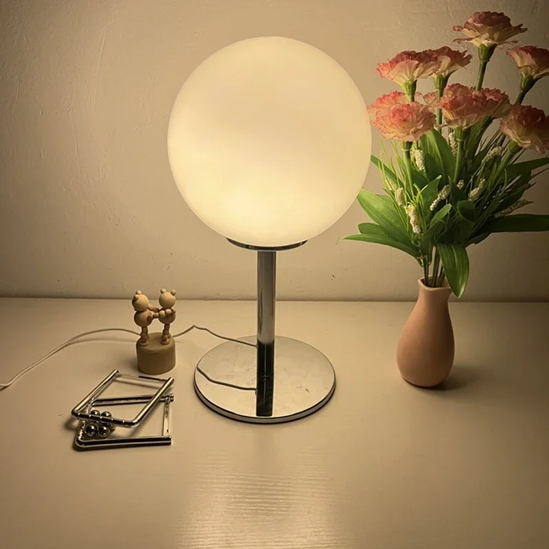 Glass Home Table Lamp Bedroom Bedside Night Light Living Room Decoration LED Lighting Dining Room Desk Lamps Study Desktop Lamp